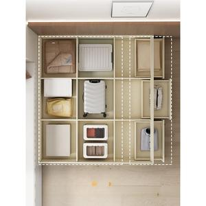 XHA Minimalist Wooden <b>Storage</b> <b>Bed</b> With Fabric Upholstery Natural Wood And Warm <b>White</b> Color Full Size Soft <b>Bed</b> - Product Image 3