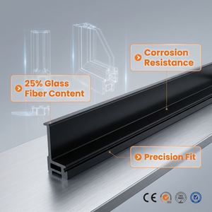 High-precision PA66GF25 T-Shape 24mm Thermal Insulation <b>Strips</b> Used for Curtain Walls- GB/T 23615.1 Compliant Polyamide Profile - Product Image 1