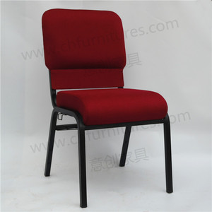 Hiện đại sang trọng chất lượng cao Red vải tiệc ghế cho Nhà thờ hoặc nhà hát sử dụng - Product Image 4