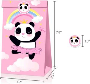 12PCS Pink <strong>Panda</strong> Birthday Party <strong>Bags</strong> Pink <strong>Panda</strong> Party Favor <strong>Bags</strong> <strong>Panda</strong> Party Gift <strong>Bags</strong> for Girls Birthday Wedding Decorations - Product Image 6