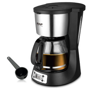 Strong Brew 1,5 L <span class=keywords><strong>Filtre</strong></span> réutilisable Anti-goutte Cafetière noire Cafetière programmable <span class=keywords><strong>avec</strong></span> fonction de maintien au chaud - Product Image 1