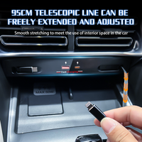 Pengisi Daya BYD Song Plus EV Terbaru, Hub Ekspansi USB dengan Kabel Retractable, Dock Pengisian Cepat 12-24V