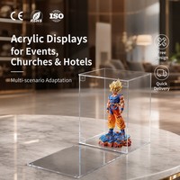 Boîte de présentation magnétique en acrylique haute transparence sur mesure, boîte de rangement en plexiglas faite à la main