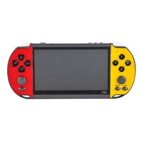 Consola de juegos Retro portátil X12, 5,1 pulgadas, doble balancín, reproductor de vídeo MP5, tarjeta TF para GB-A/ne-s