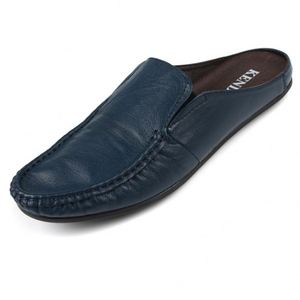 Zapatillas de verano para hombre, de punta redonda, de piel de vaca suave, modernas, de suela plana, zapatillas suaves para el hogar y el ocio, zapatillas de cuero para hombre - Product Image 2