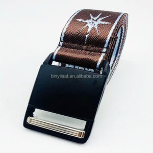Cinturón Casual para Hombre con Hebilla Magnética Automática y Logotipo Personalizado, Cinturón de Tela de Nailon, Jacquard, Poliéster y Cincha - Product Image 6