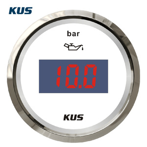 KUS SEA-V 시리즈 52mm 디지털 오일 압력 게이지 12V/24V 범용 보트용 - Product Image 2