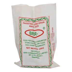 High quality 50kg laminated BOPP/PP woven bag custom packaging bag for flour grain corn rice