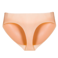 XT048 Almohadillas de silicona mate de alta elasticidad con simulación de tono de piel para glúteos, bragas con almohadillas para mujer, sin costuras