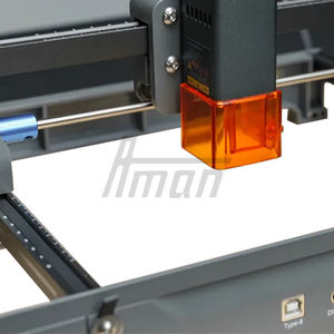 DXF PLT AI를 지원하는 아크릴 금속 플라스틱 목재 가죽 스톤을위한 지능형 이중 조명 레이저 조각기 10W 다이오드 작동 용이 - Product Image 5