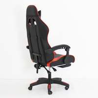 Chaise de jeu à la mode Style Racing Chaise de jeu en cuir pour PC Gamer personnalisée bon marché avec repose-pieds