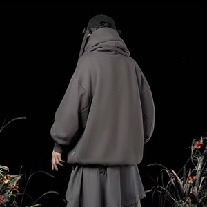 Cyberpunk Style Clothing Double Neck <strong>Hoodie</strong> <strong>Techwear</strong> Harajuku Men's <strong>Hoodie</strong> Hip Hop Streetwear Pullover <strong>Hoodie</strong> - Product Image 5