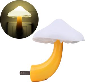 Led Night Lights for Adults Kids Baby Children Mushroom Night Light Plug in Lamp <b>NightLight</b> Wall Lamp for Bedroom Bathroom - Product Image 3
