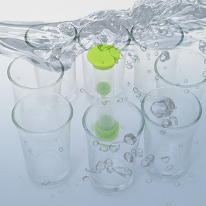 Taza de cristal verde personalizada, juego de mesa <span class=keywords><strong>para</strong></span> <span class=keywords><strong>adultos</strong></span>, diseño de reloj de arena <span class=keywords><strong>para</strong></span> beber - Product Image 5