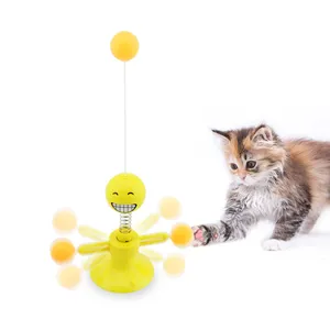 Multifunction Cat Toy Balls with 2 Level Whirling Cat Turntable Cat Teaser Pet Toy in Stock