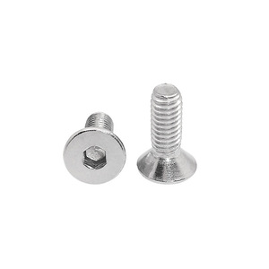 Stainless Steel Flat Head Hex <b>Socket</b> <b>Screw</b> M4x12mm For General Fitting - Product Image 1