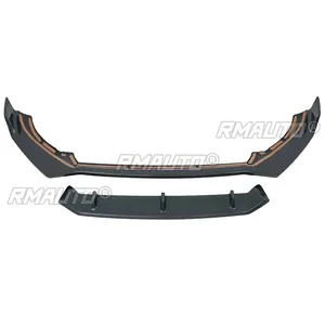 Kit carrosserie pour Volvo XC60 2018-2020, protection de pare-chocs, noir brillant, style sport, couvre-splitter de pare-chocs avant, accessoires de voiture - Product Image 6