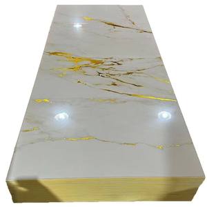 <span class=keywords><strong>Panneau</strong></span> <span class=keywords><strong>mural</strong></span> en PVC brillant, imperméable et résistant à l'humidité, avec design marbré et film doré, design graphique moderne <span class=keywords><strong>pour</strong></span> fond de télévision - Product Image 5