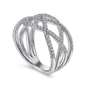 Anello Traforato Thorn Crossover per Donne, Gioiello da Dito in Stile Hip Hop e Street Fashion - Product Image 3