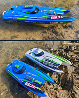 Bateau RC professionnel 88rc Tx768 à grande vitesse, moteur brushless 2,4 GHz, 30 km/h, télécommande, câble USB, prêt à l'emploi