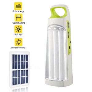 De excursión luz de emergencia brillo AC DC cable USB <span class=keywords><strong>Solar</strong></span> recargable linternas - Product Image 2
