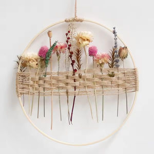 Guirlande florale séchée pour décoration murale de mariage, porte ou maison, couronne de fleurs séchées - Product Image 5