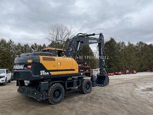 Excavadora de Ruedas Hyundai Hw210 Original con Motor Cummins, Excavadora Moderna a Bajo Precio, Nueva Excavadora de Ruedas Hyundai Hw210 - Product Image 6