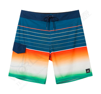 Haute qualité grande taille été hommes rayure maillot de bain blanc hommes Boardshorts en gros