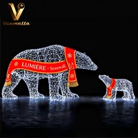 Décoration LED Père Noël avec rennes, cadre photo de Noël, motif traîneau 2D, spectacle de lumière, éclairage extérieur étanche, thème lumineux