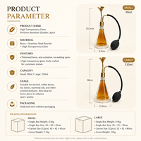 Bouteille diffuseur d'arômes en laiton personnalisable / Bouteille de dégustation de parfums pour le vin, le café, les huiles essentielles et la présentation de parfums