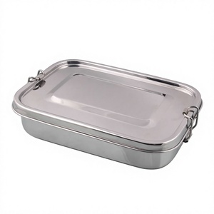 High Quality Stainless Steel Deep Rectangular <b>Lunch</b> <b>Box</b> Eco-Friendly <b>Metal</b> Storage Fresh Food Preservation Ins Style MAYUR - Product Image 1