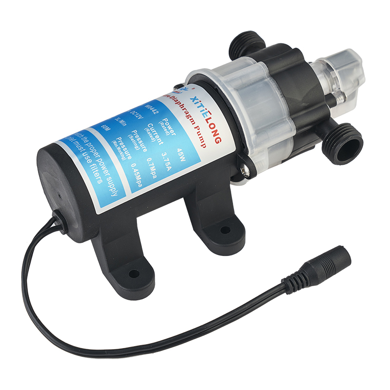 XTLW0442YD-12V, 45 Вт, солнечные насосы, водяной насос с низким уровнем шума, бытовой мембранный насос, стиральная машина, Насосная машина для кемпинга