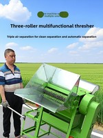 Décortiqueuse automatique multifonctionnelle, nouveau modèle, décortiqueuse de riz à alimentation complète, machine à décortiquer le colza, le blé, le sorgho et le soja