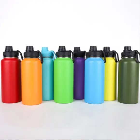 Custom logo Gradient Color18oz 24oz 32oz 40oz Double Wall Stainless Steel Vacuum Insulated Sports Water Bottles Flask