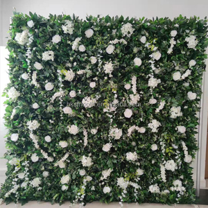 SMOOTH Nuevo Diseño 5D Pampas Grass Champagne Muro de Flores para Boda con Base de Tela Desmontable - Product Image 4