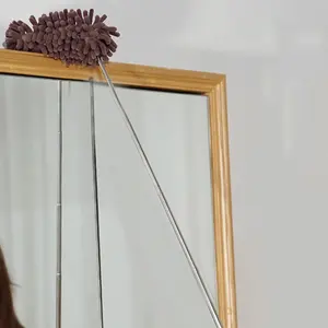 Plumero Telescópico Extensible de Microfibra Chenille para el Hogar, Cepillo de Acero Inoxidable para Eliminar el Polvo, Multifuncional para Limpiar Techos - Product Image 2