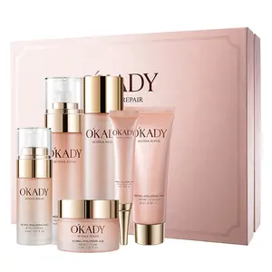 Set Regalo OEM da 6 Pezzi di Cosmetici Coreani all'Ingrosso per la Cura della Pelle del Viso da Donna con Acido Ialuronico e Retinolo Naturale per un Effetto Idratante e Riparatore - Product Image 1