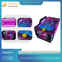 Table de hockey sur air professionnelle en métal de qualité All-Star, machine de jeu d'arcade sportive à monnayeur avec écran LED, garantie 1 an