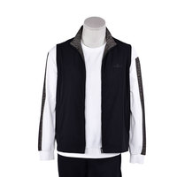 Haute qualité tissé homme garçons sweats durable brodé sweat noir à capuche pull sport chemise ensembles coton personnalisé