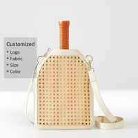 Vintage Caning Pickleball Bag Sac à bandoulière portable pour femmes pour Pickleballs