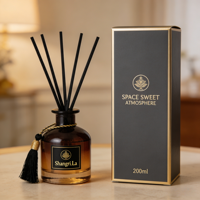 Ensemble diffuseur de parfum de luxe sans flamme pour la maison, diffuseur d'arômes avec bâtonnets naturels pour chambre, salle de bain, collection cadeau, OEM