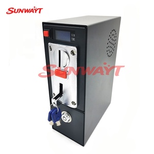 Sélectionneur de pièces multi-monnaies DG600F avec boîte à monnaie à chargement temporisé et minuterie pour fauteuils de massage mécaniques, lavage de voitures et jeux à monnayeur - Product Image 2