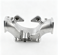 Composants automobiles OEM ODM personnalisés en aluminium poli usinés CNC 5 axes, collecteur d'admission, collecteur d'air