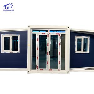 Maison conteneur de luxe extensible et pliable 40 pieds/20 pieds, en acier durable, préfabriquée, pour bureau, hôtel, boutique - Vente chaude - Product Image 1