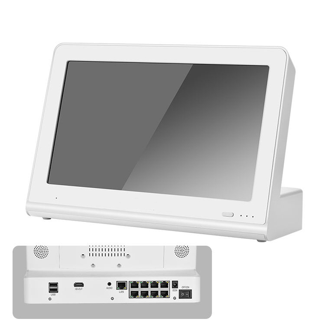 8ch POE NVR with LCD Monitor for Shop & Store Network Video Recorder Register Recording IP Camera System Security XMEYE