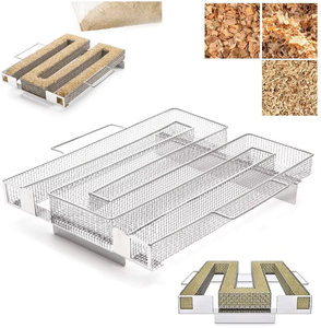 נירוסטה ידידותית לסביבה צורה גנרטור עשן קר עבור תיבת smoker עבור דגי סלמון אוניברסלי גומחות - Product Image 6