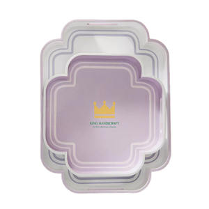 Bandeja de Servir Ovalada de Madera MDF Ecológica Hecha a Mano con Diseño Elegante y Asa, Venta al por Mayor a Granel desde Vietnam - Product Image 3