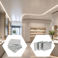 Panneau en nid d'abeille en aluminium recouvert de PVDF |   Panneau de mur rideau |   Revêtement de décoration architecturale |   Vente directe d'usine