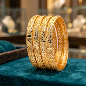 Wholesale Dye Gold Plated Fashion Bangles, Traditional Design Bangles, Brass Gold Filled Bangle, Gold Filled Jewelry Oro Joyeria - Product Image 2