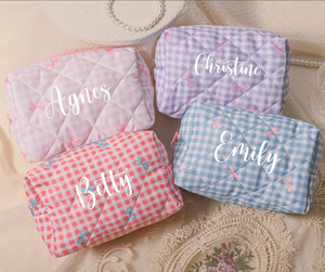 Organizador de cosméticos de diseño de bolsa personalizada recién llegado con neceser de nailon con monograma <span class=keywords><strong>Initia</strong></span> - Product Image 4